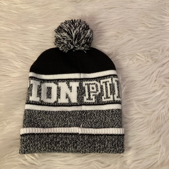 Pink Victoria’s Secret Pom Pom beanie - Picture 4 of 5